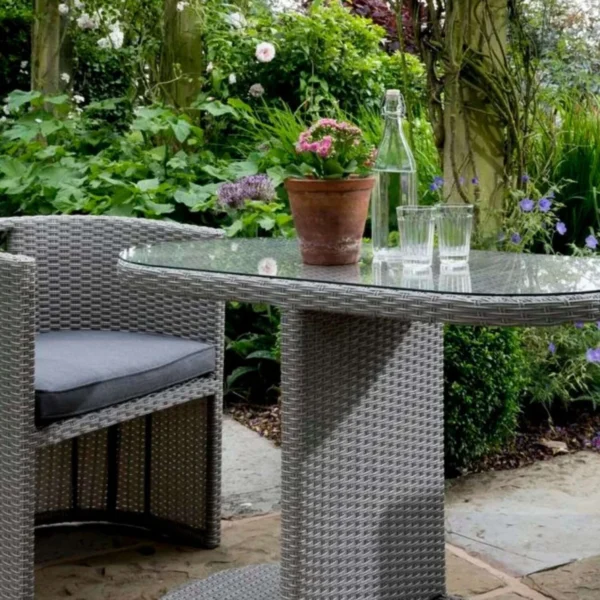 3 Piece patio Furniture Set For Outdoor (Grey)
